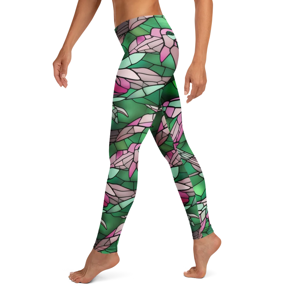 Stained Glass Flight on Leggings — Left