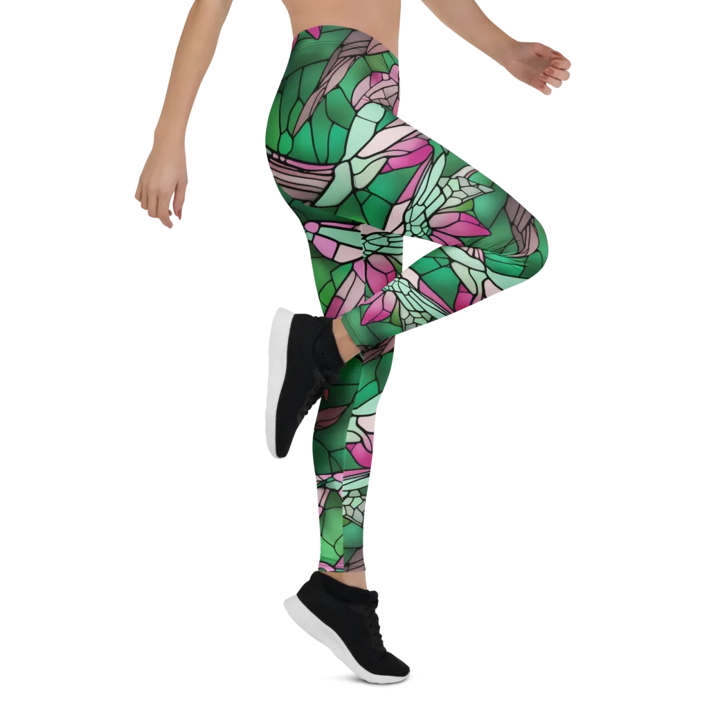 Stained Glass Flight on Leggings — Right