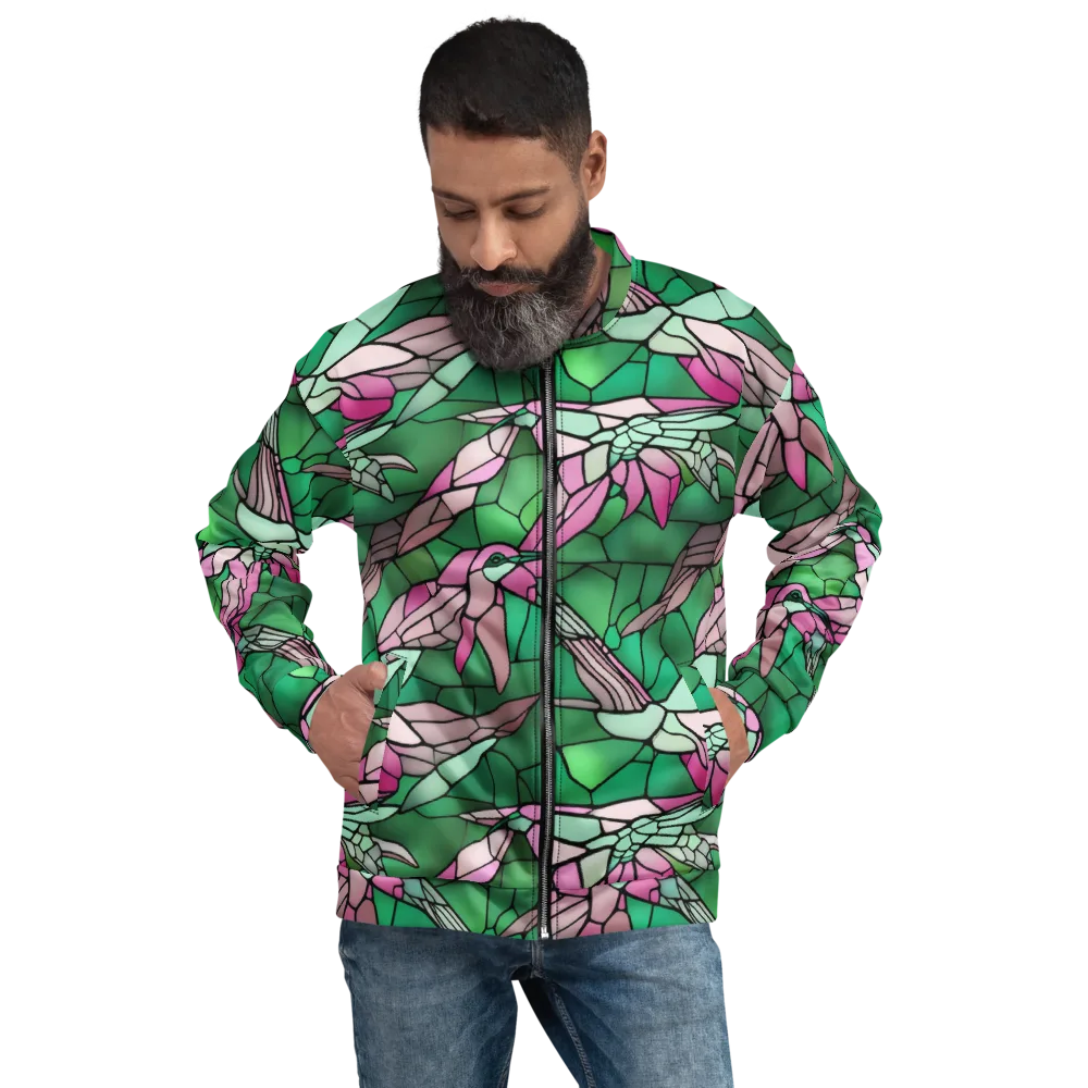 Stained Glass Flight on Bomber Jacket — Front