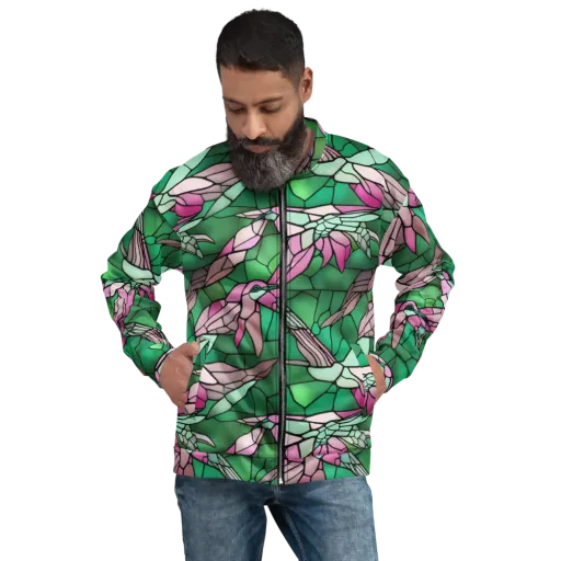 Stained Glass Flight on a Bomber Jacket