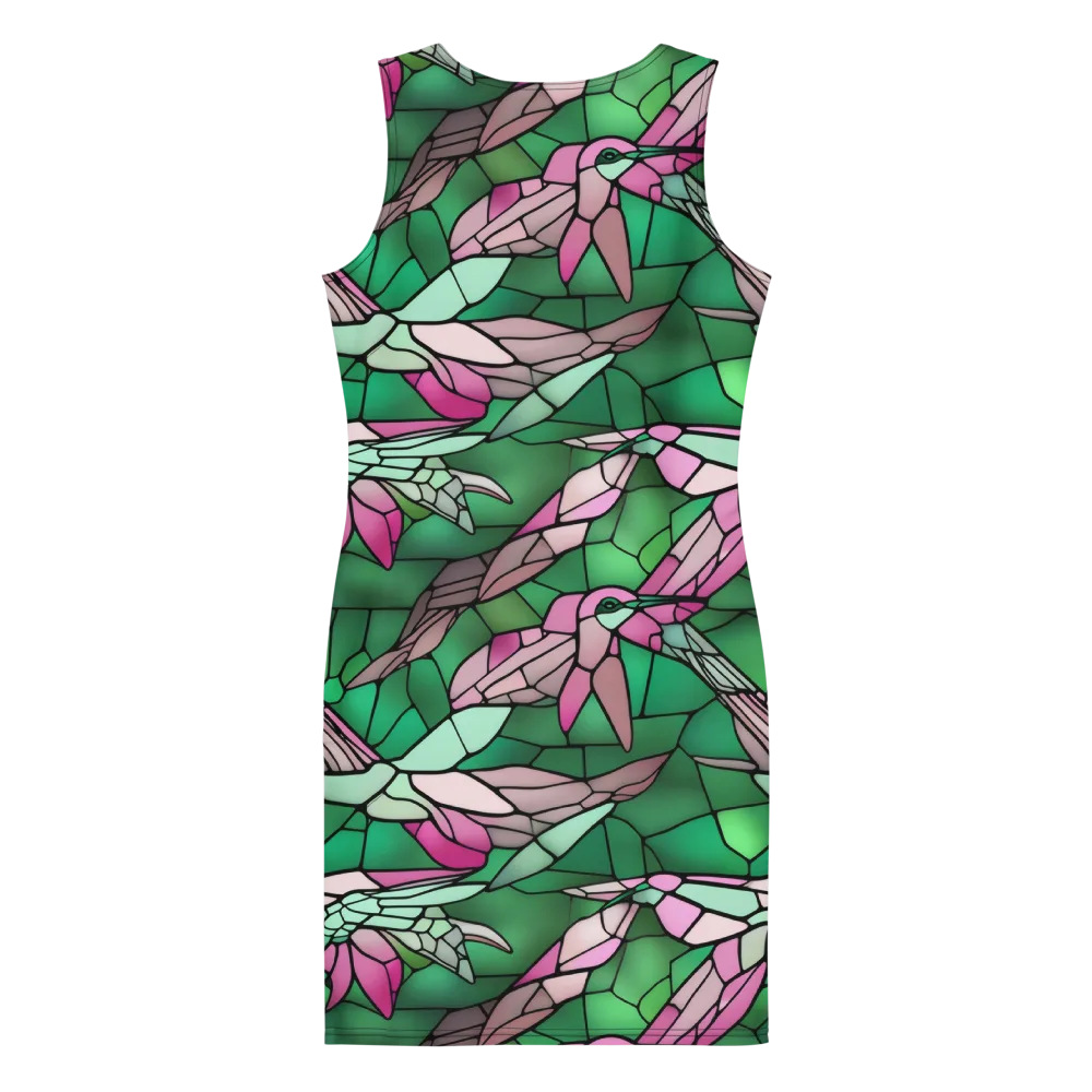 Stained Glass Flight on Bodycon Dress — Back