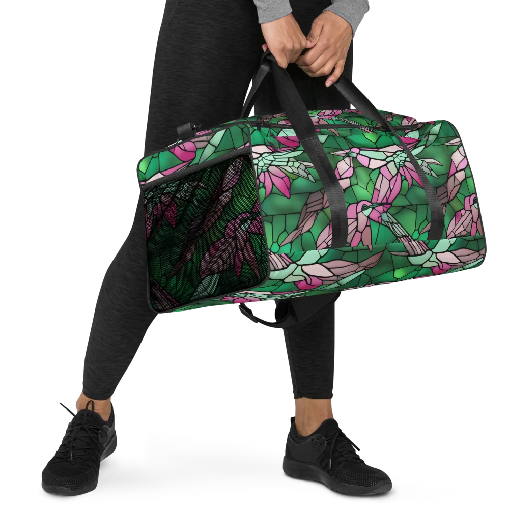Stained Glass Flight on Duffle Bag — Right Front