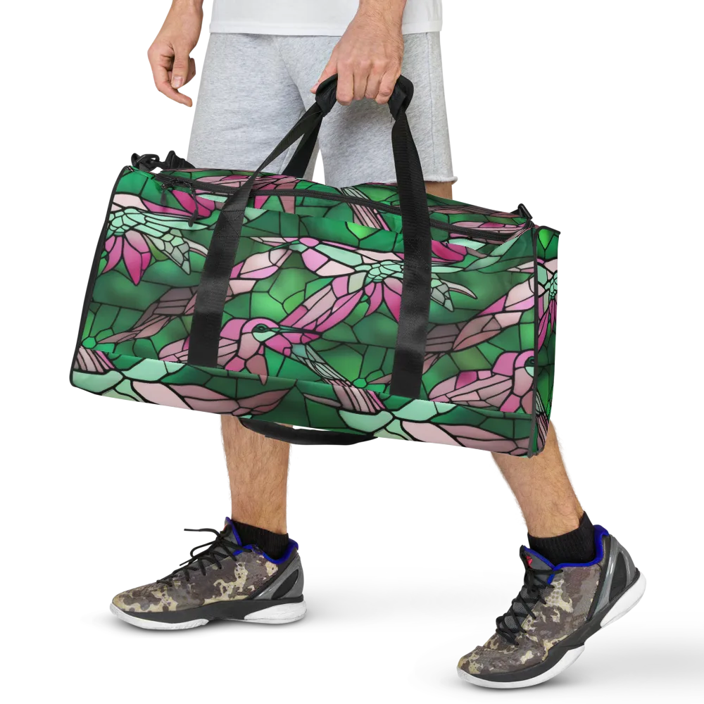 Stained Glass Flight on Duffle Bag — Front