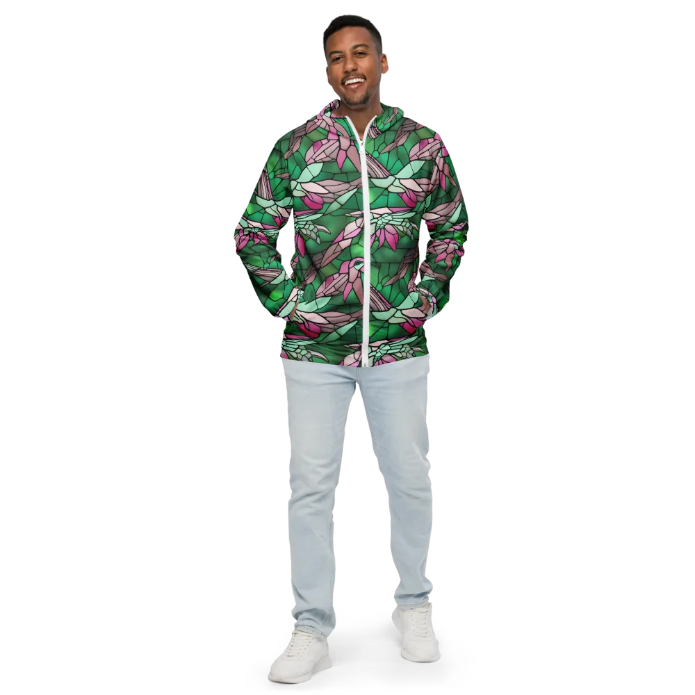 Stained Glass Flight on Men's Windbreaker — Front