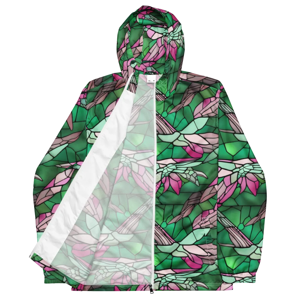 Stained Glass Flight on Men's Windbreaker — Front