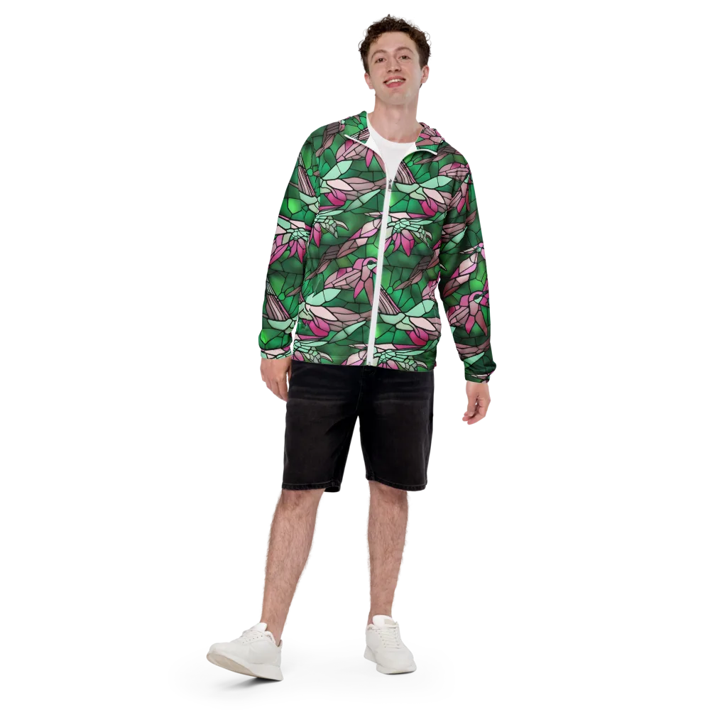 Stained Glass Flight on Men's Windbreaker — Front