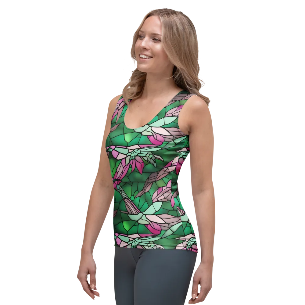 Stained Glass Flight on Women's Tank Top — Left Front