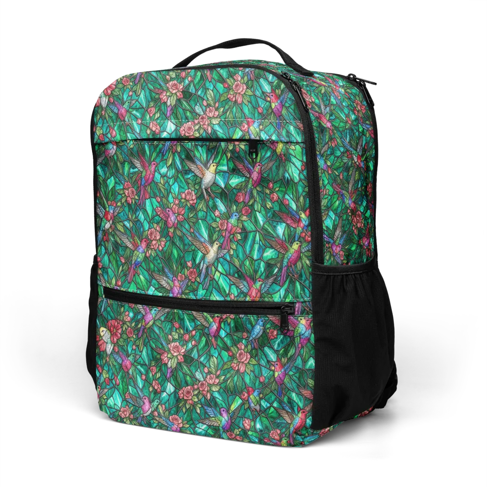 Jewelwing Aviary on Utility Backpack — Left Front