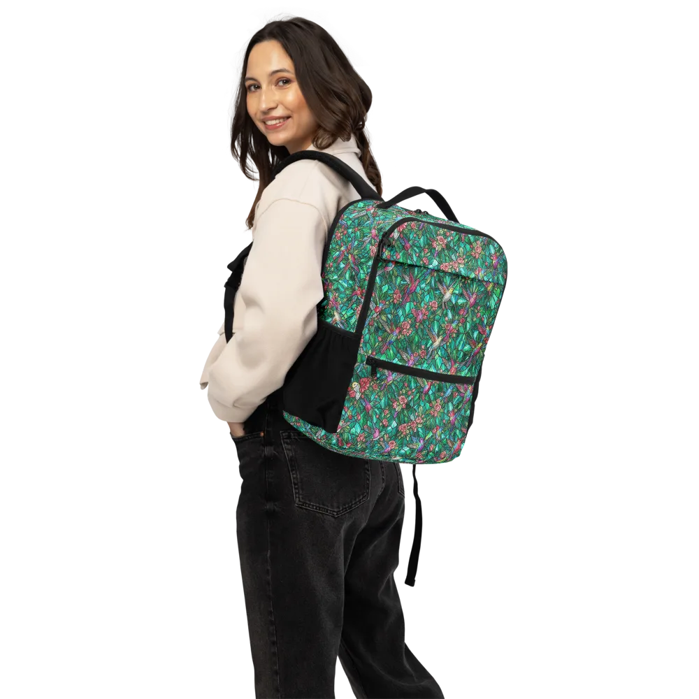 Jewelwing Aviary on Utility Backpack — Back