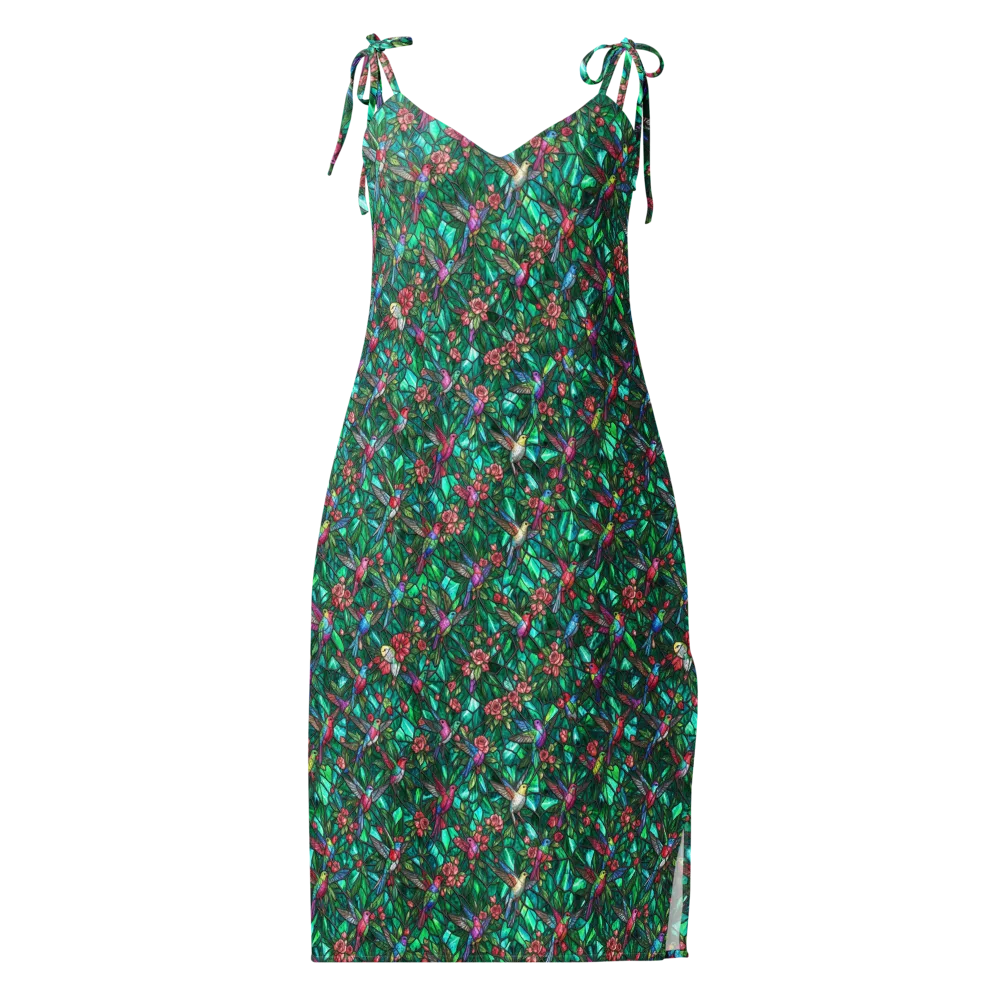 Jewelwing Aviary on Slip Dress — Front