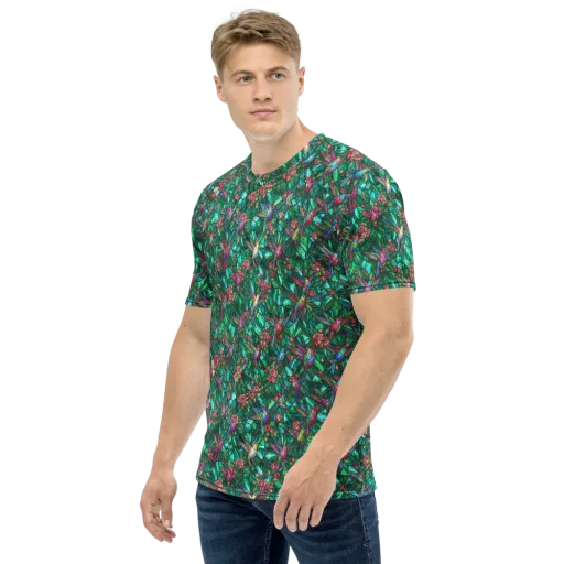 Jewelwing Aviary on a Men's Crew Neck T-Shirt