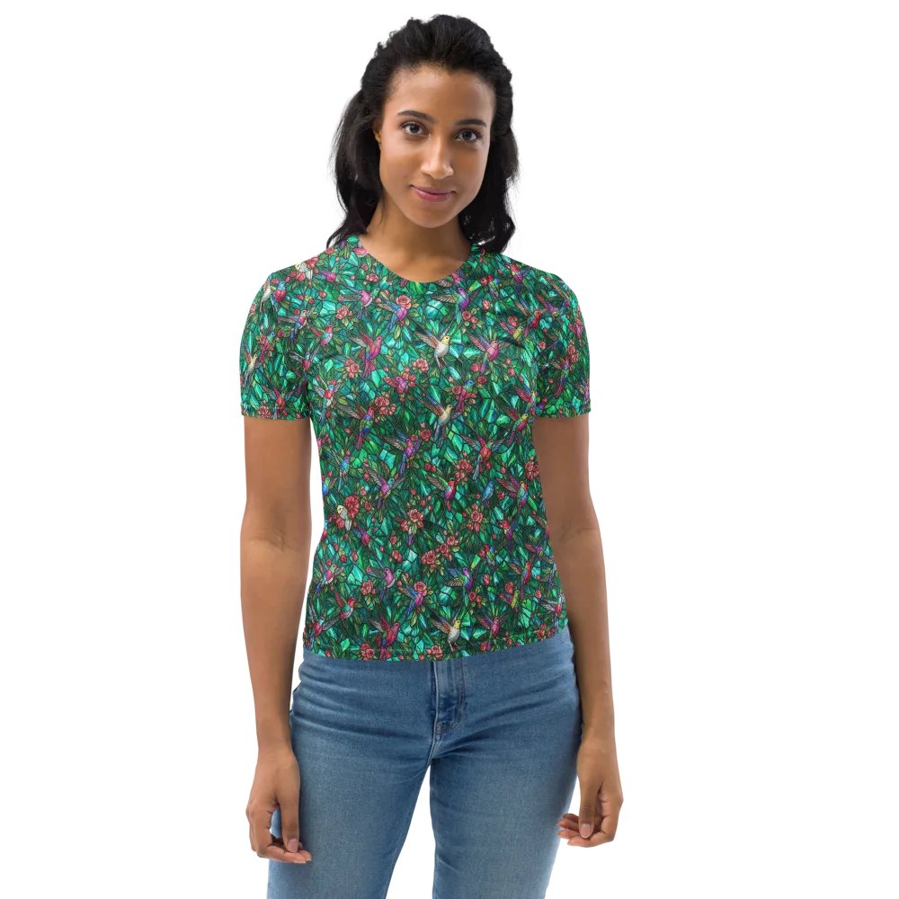 Jewelwing Aviary on Women's Crew Neck T-Shirt — Front