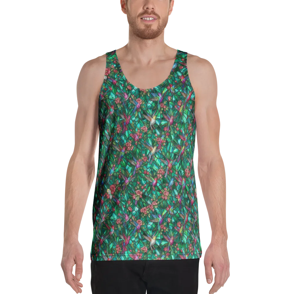Jewelwing Aviary on Men's Tank Top — Front