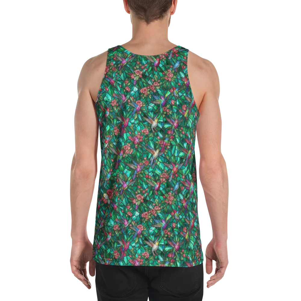 Jewelwing Aviary on Men's Tank Top — Back