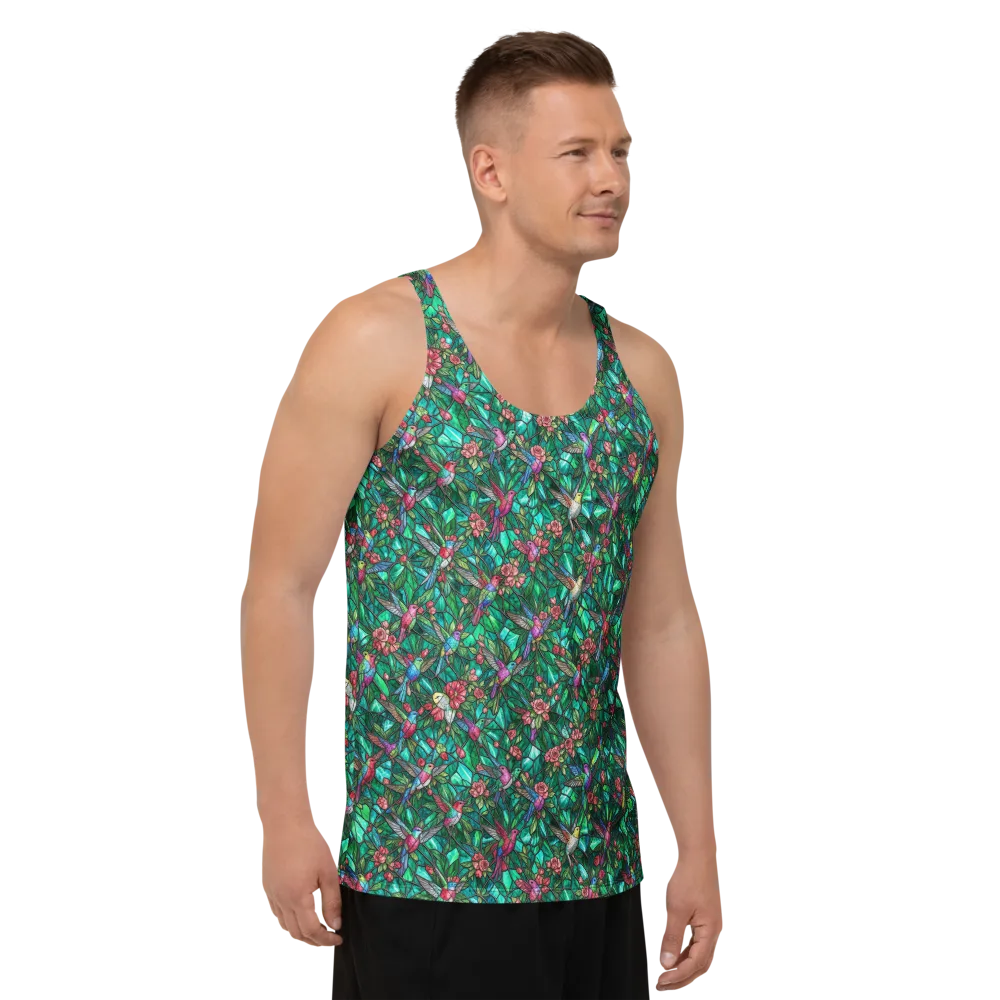 Jewelwing Aviary on Men's Tank Top — Right Front