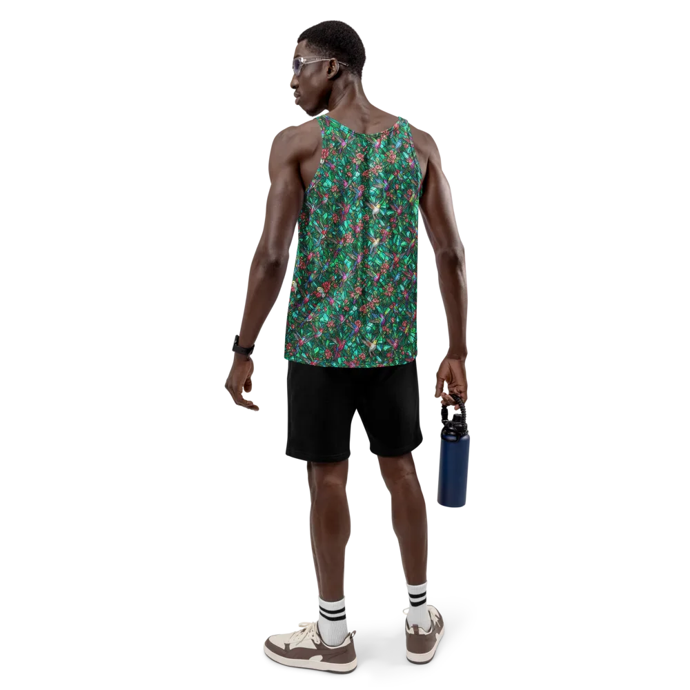 Jewelwing Aviary on Men's Tank Top — Back
