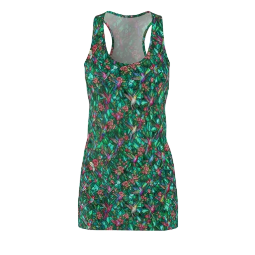 Jewelwing Aviary on a Racerback Dress