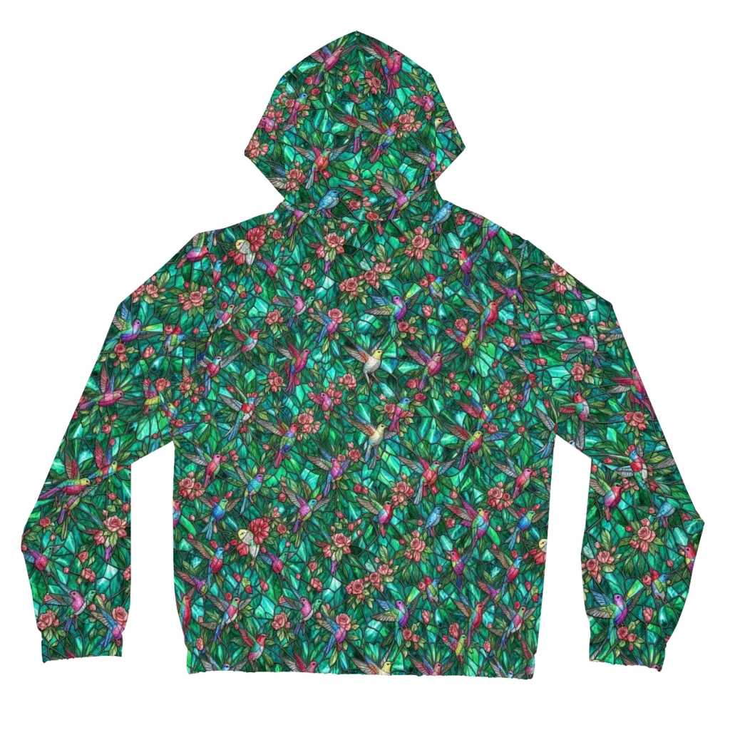 Jewelwing Aviary on Women's Full-Zip Hoodie — Back
