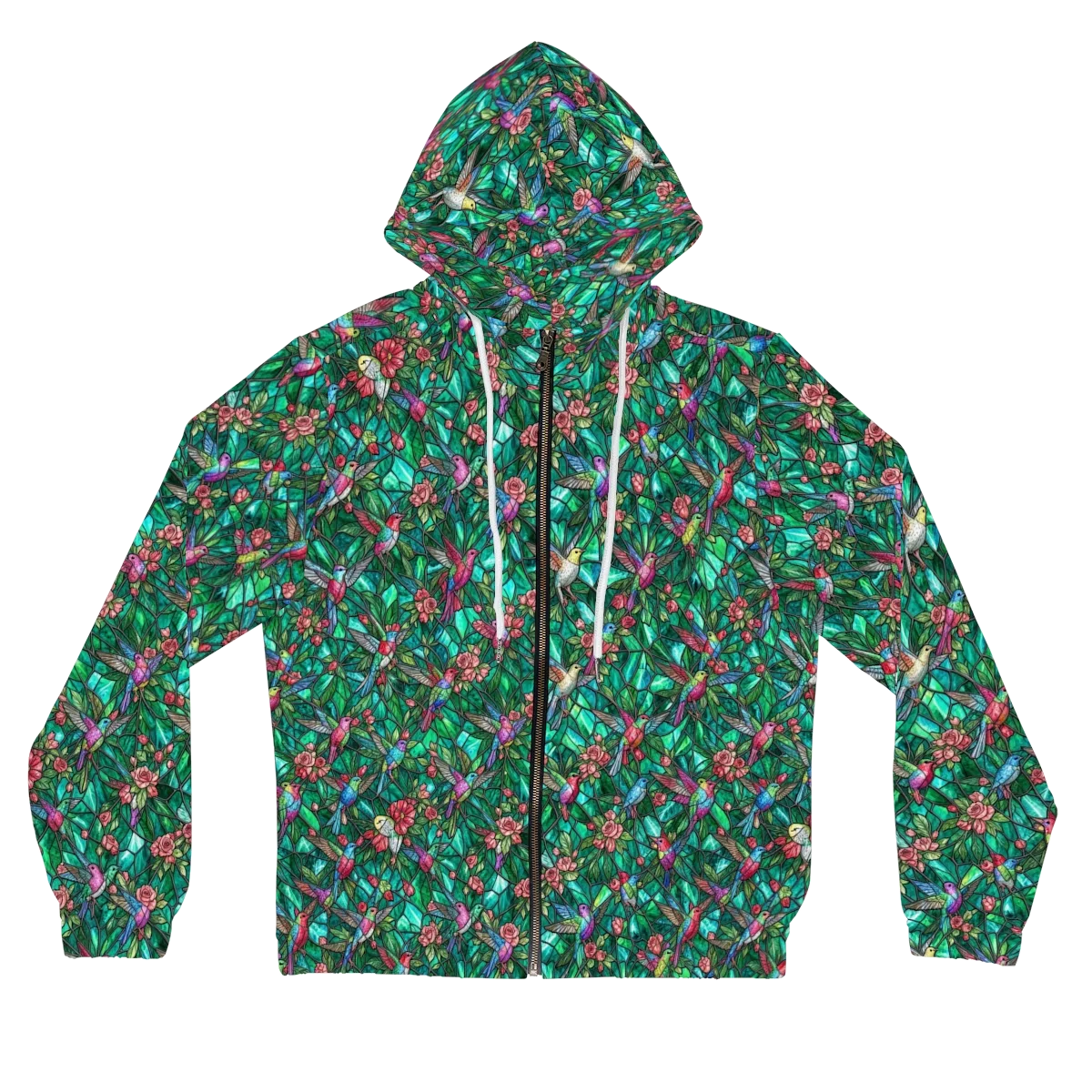 Jewelwing Aviary on Women's Full-Zip Hoodie — Front