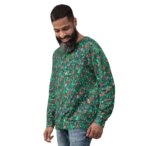 Jewelwing Aviary on a Sweatshirt