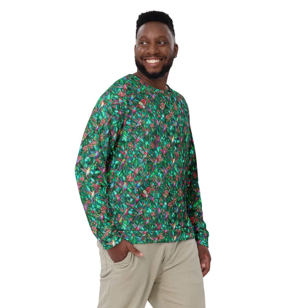Jewelwing Aviary on Sweatshirt — Front