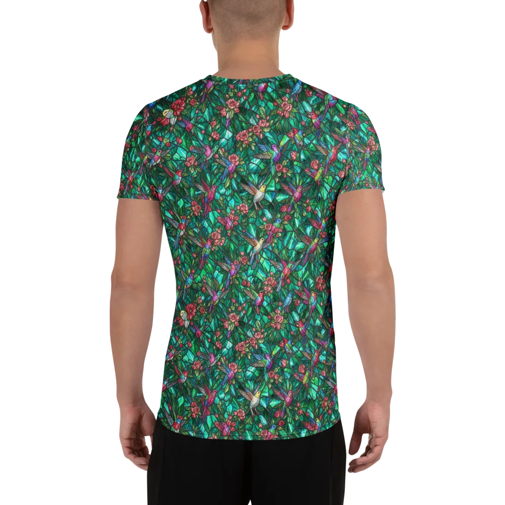 Jewelwing Aviary on Men's Athletic T-Shirt — Back