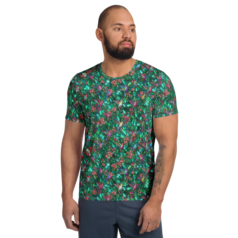 Jewelwing Aviary on Men's Athletic T-Shirt — Front