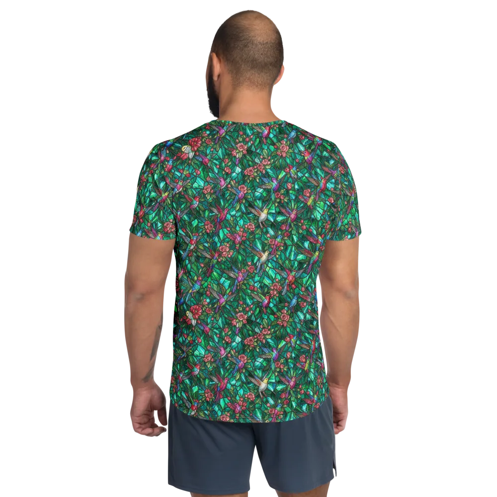 Jewelwing Aviary on Men's Athletic T-Shirt — Back