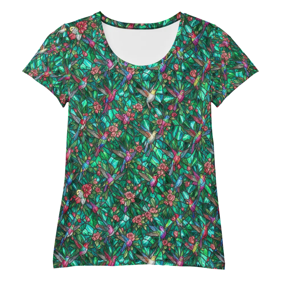 Jewelwing Aviary on Women's Athletic T-Shirt — Front