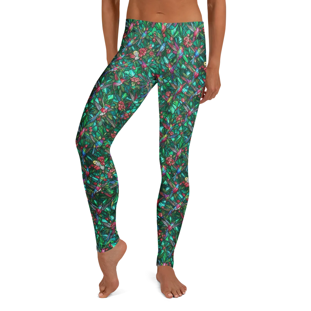 Jewelwing Aviary on Leggings — Front