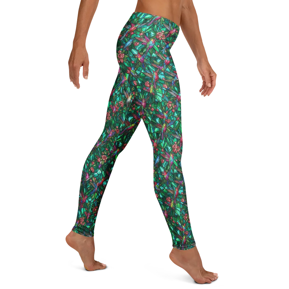 Jewelwing Aviary on Leggings — Right