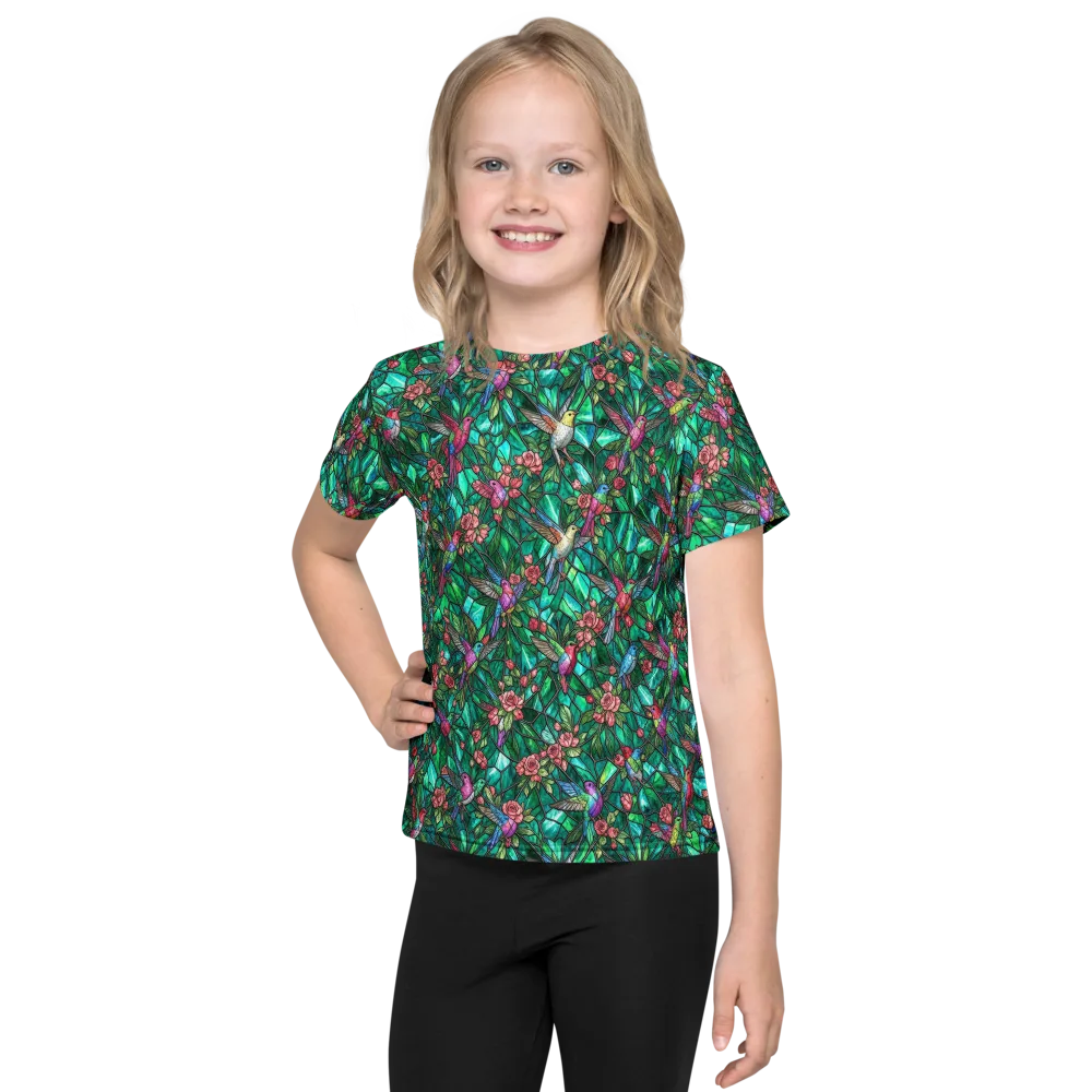 Jewelwing Aviary on Kids Crew Neck T-Shirt — Front