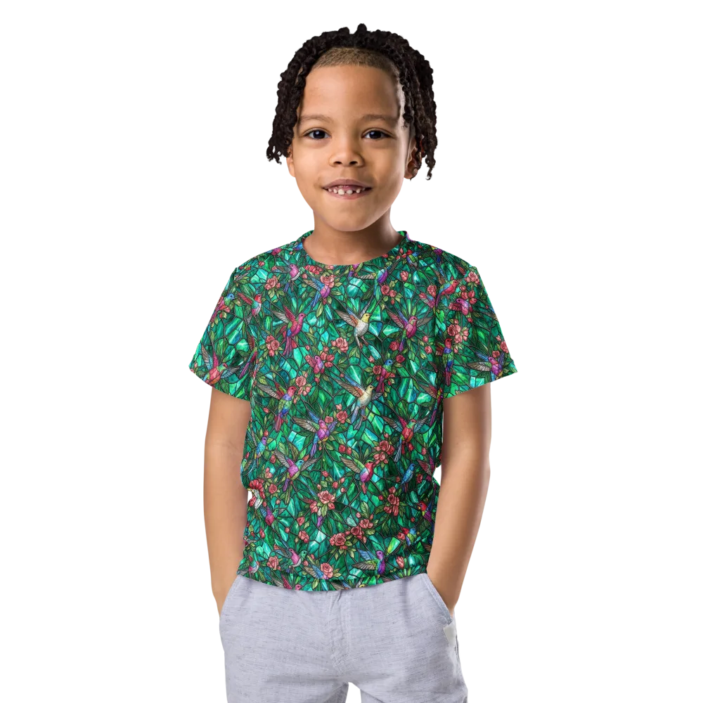 Jewelwing Aviary on Kids Crew Neck T-Shirt — Front