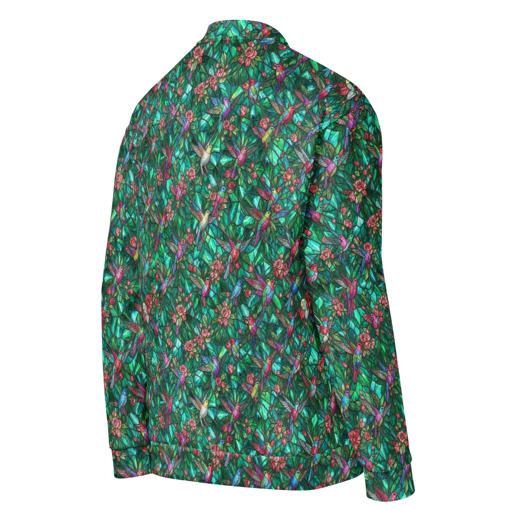 Jewelwing Aviary on Bomber Jacket — Right Back