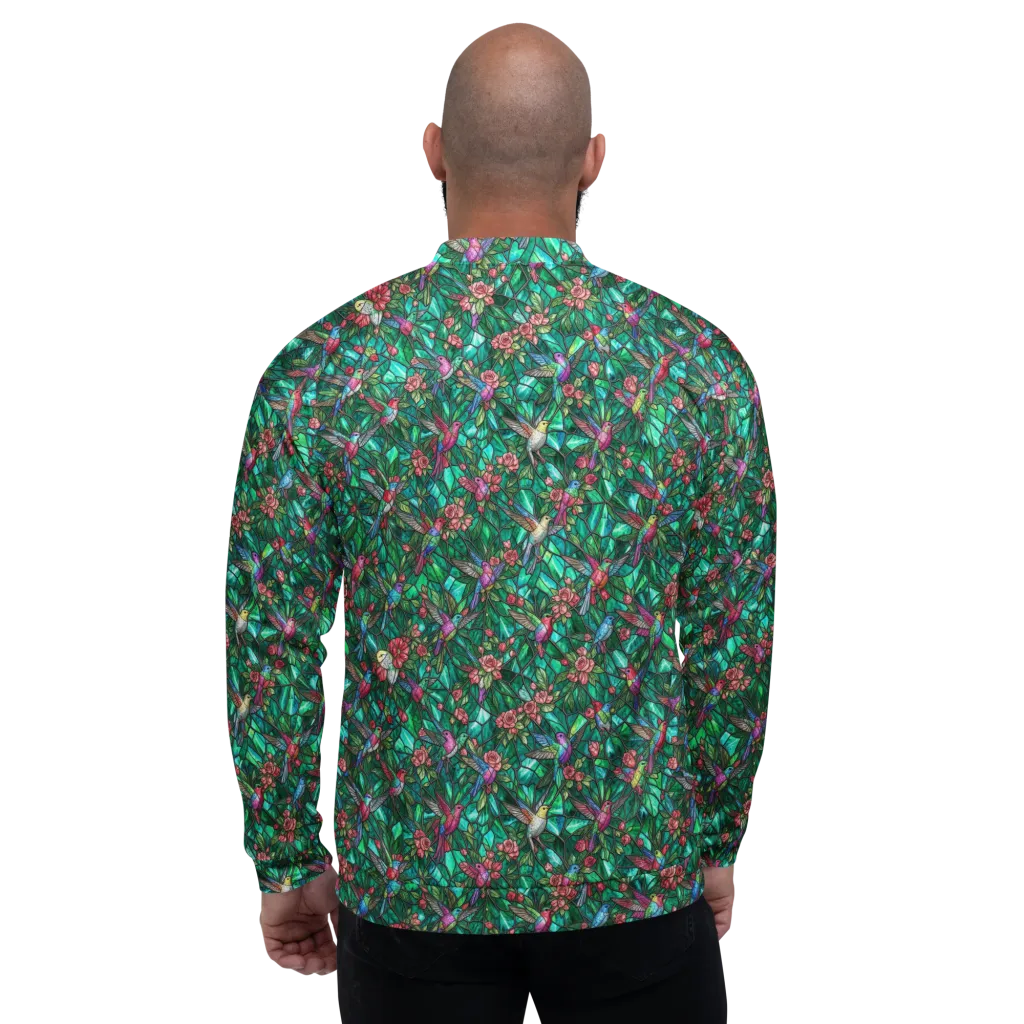Jewelwing Aviary on Bomber Jacket — Back