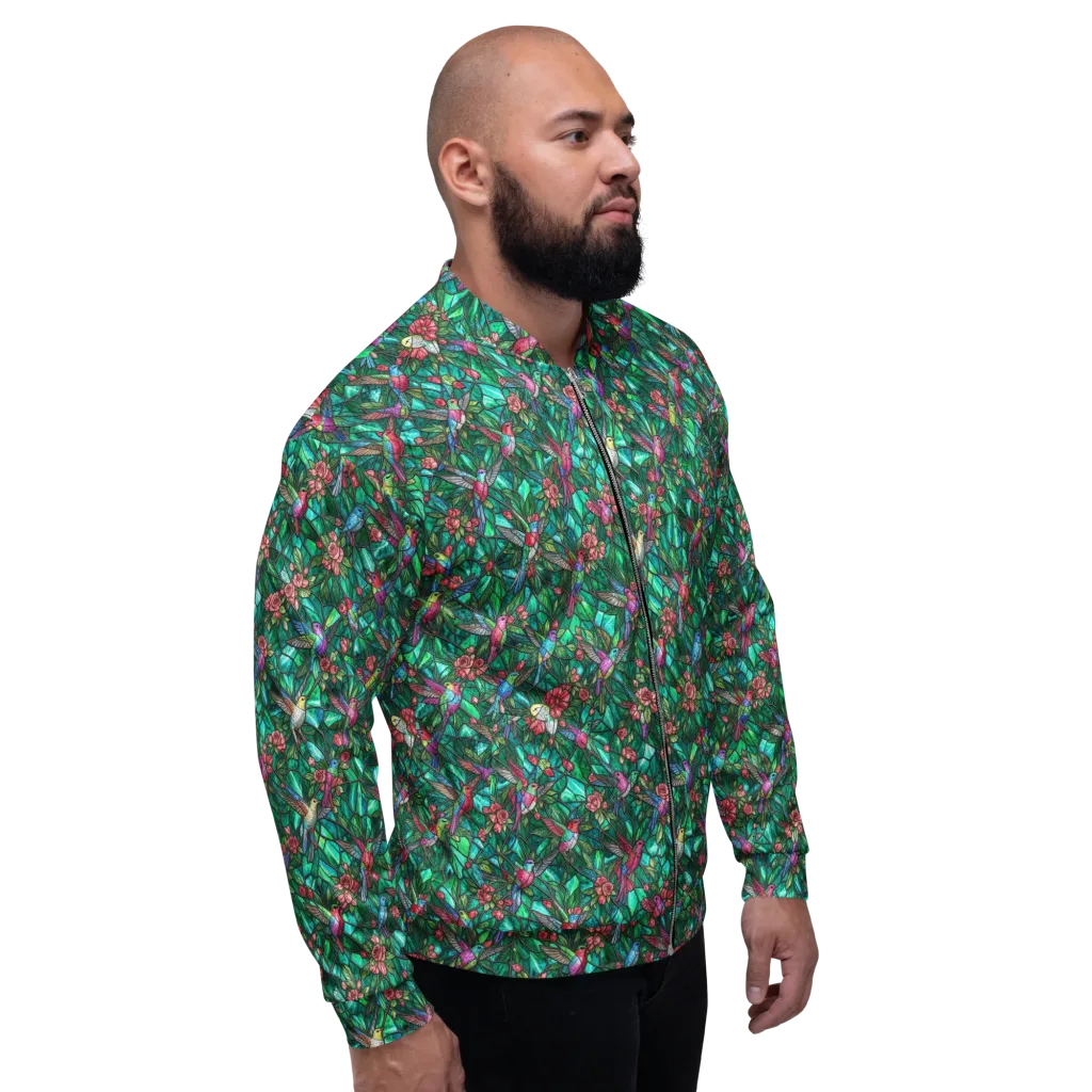 Jewelwing Aviary on Bomber Jacket — Right