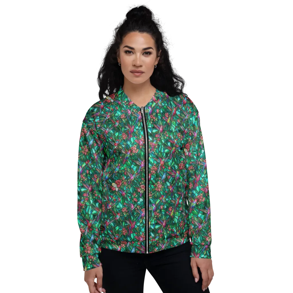 Jewelwing Aviary on Bomber Jacket — Front