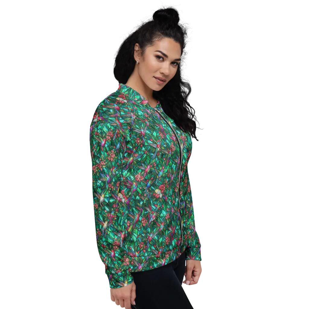 Jewelwing Aviary on Bomber Jacket — Right