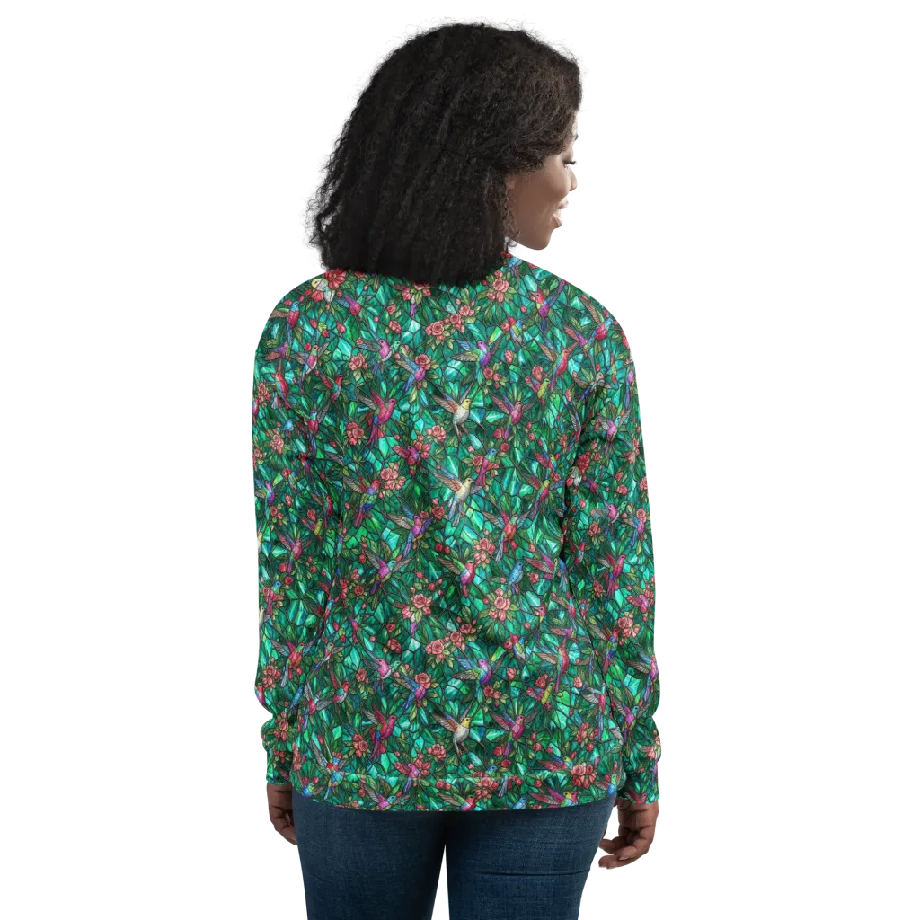 Jewelwing Aviary on Bomber Jacket — Back