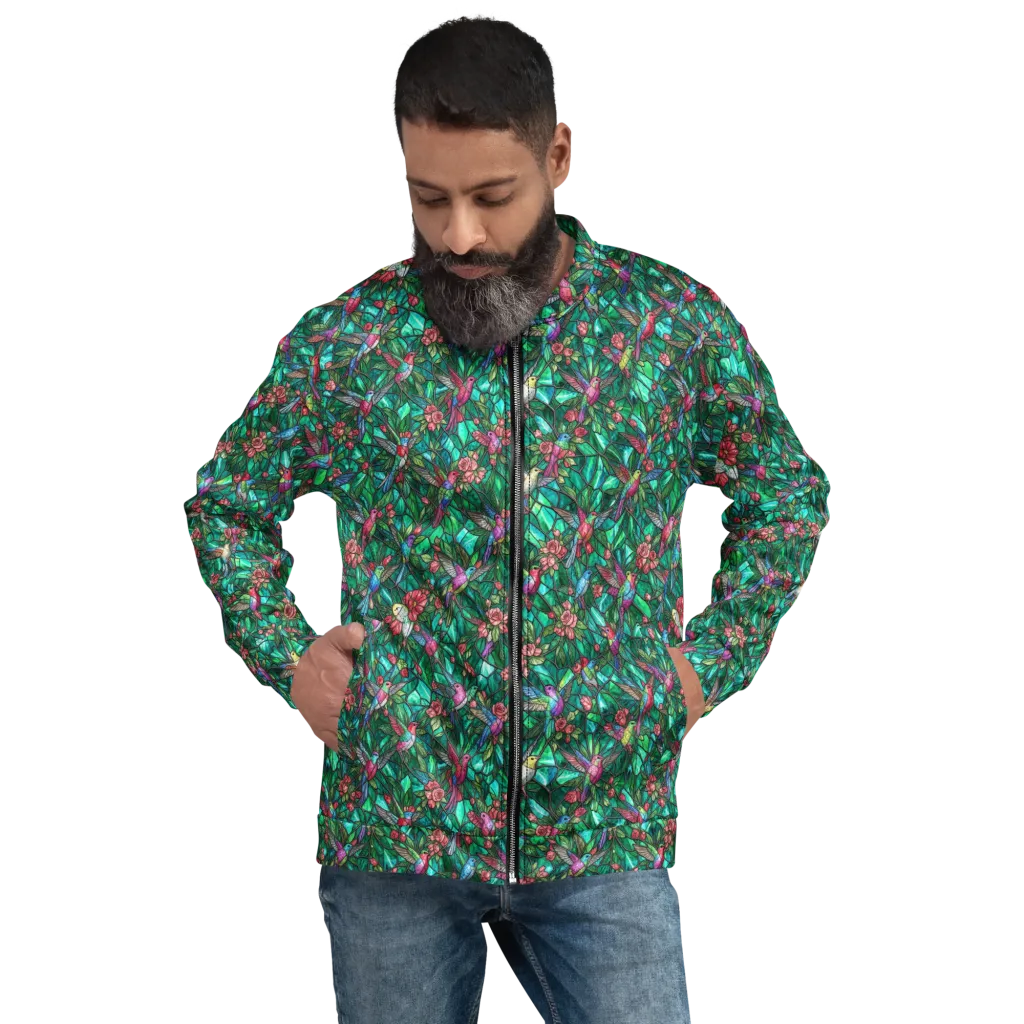 Jewelwing Aviary on Bomber Jacket — Front