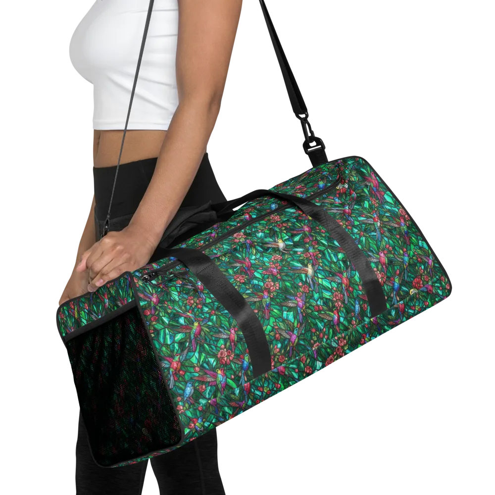 Jewelwing Aviary on Duffle Bag — Front