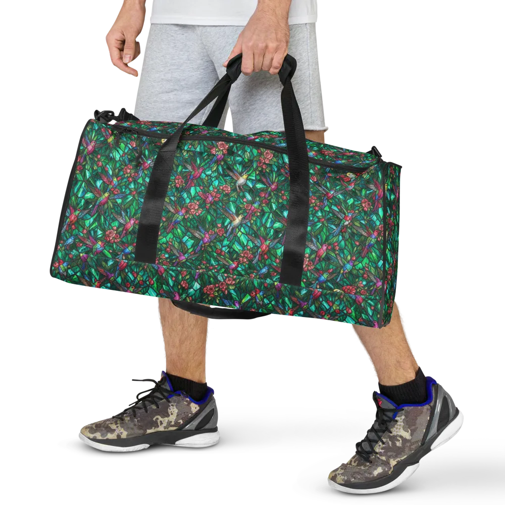 Jewelwing Aviary on Duffle Bag — Front