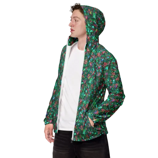 Jewelwing Aviary on a Men's Windbreaker