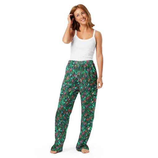 Jewelwing Aviary on a Women's Pajama Pants