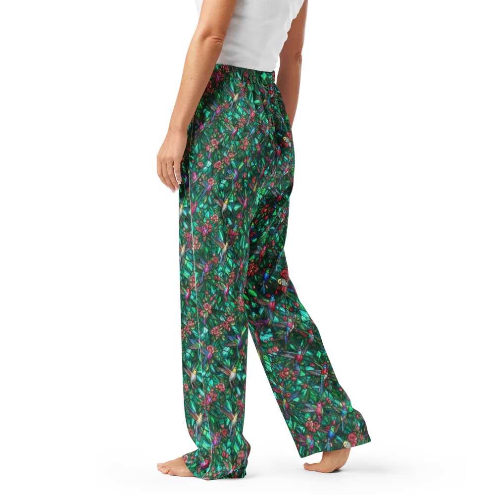 Jewelwing Aviary on Women's Pajama Pants — Left