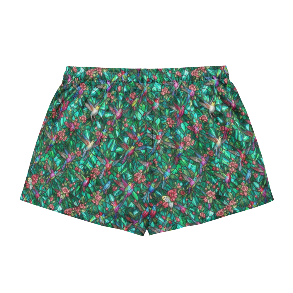 Jewelwing Aviary on Women's Pajama Shorts — Back