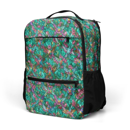 Emerald Aviary on a Utility Backpack