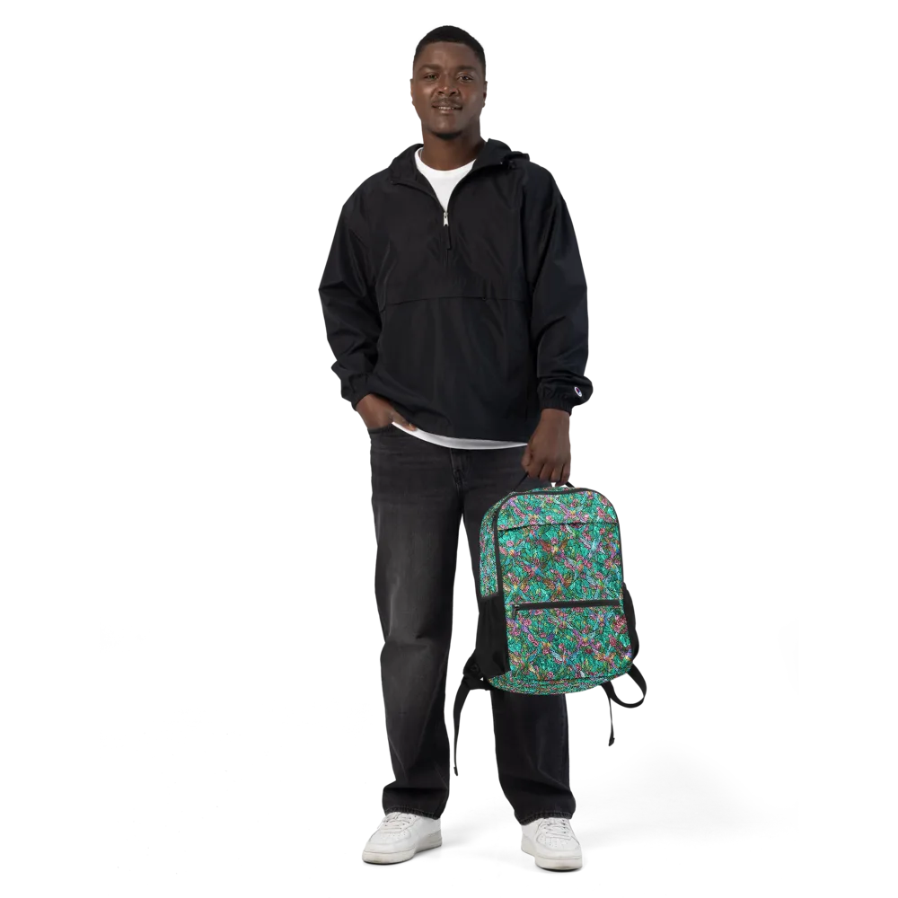 Emerald Aviary on Utility Backpack — Front