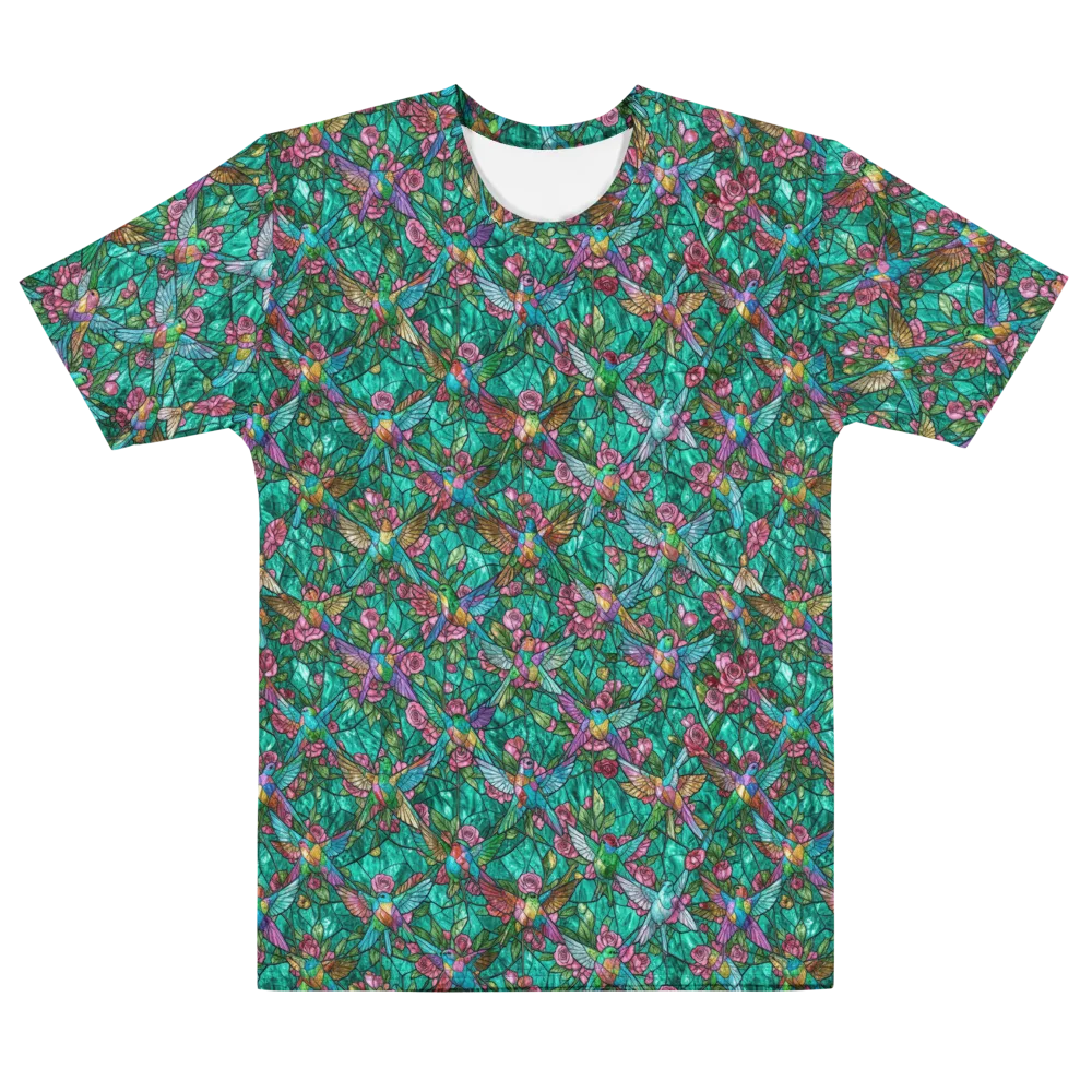 Emerald Aviary on Men's Cotton Crew Neck T-Shirt — Front