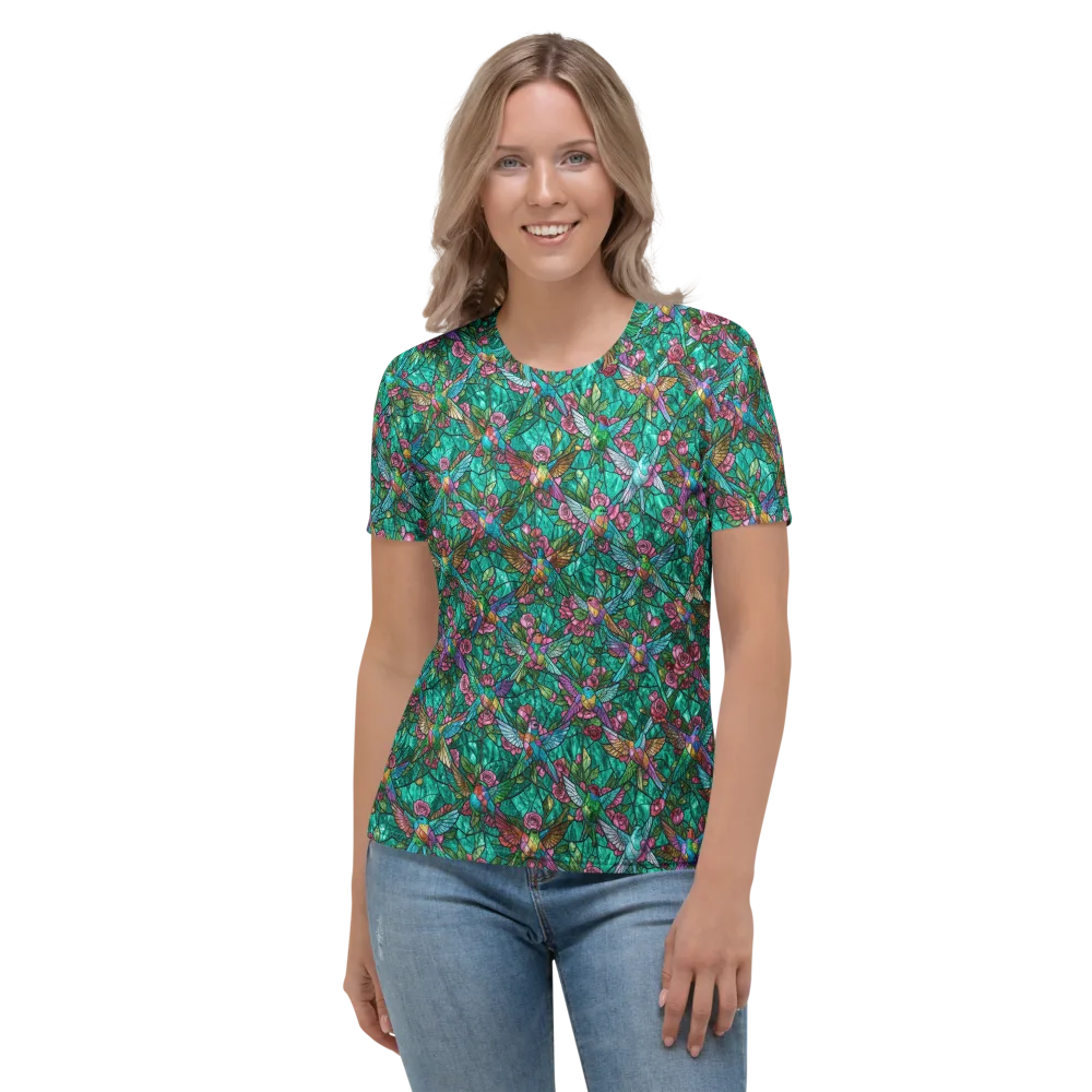 Emerald Aviary on Women's Crew Neck T-Shirt — Front
